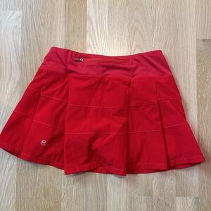 Athletic skirt with built in shorts